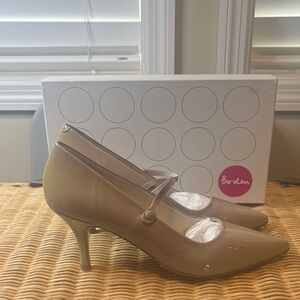 Boden Women's Beige Real Leather Patent Heels EU Size 41 NIB